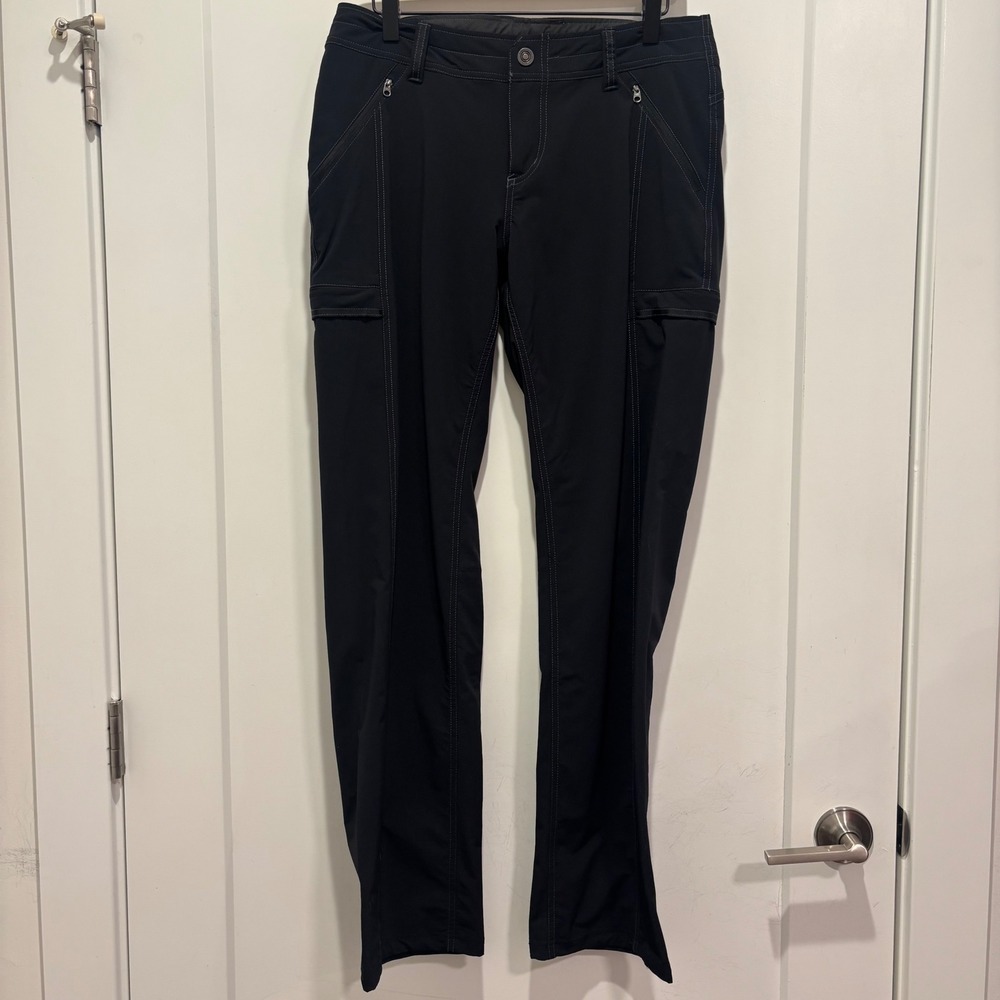 Kuhl Women Black Hiking Cargo Pants Size 10 Reg Outdoor Trekking Trousers